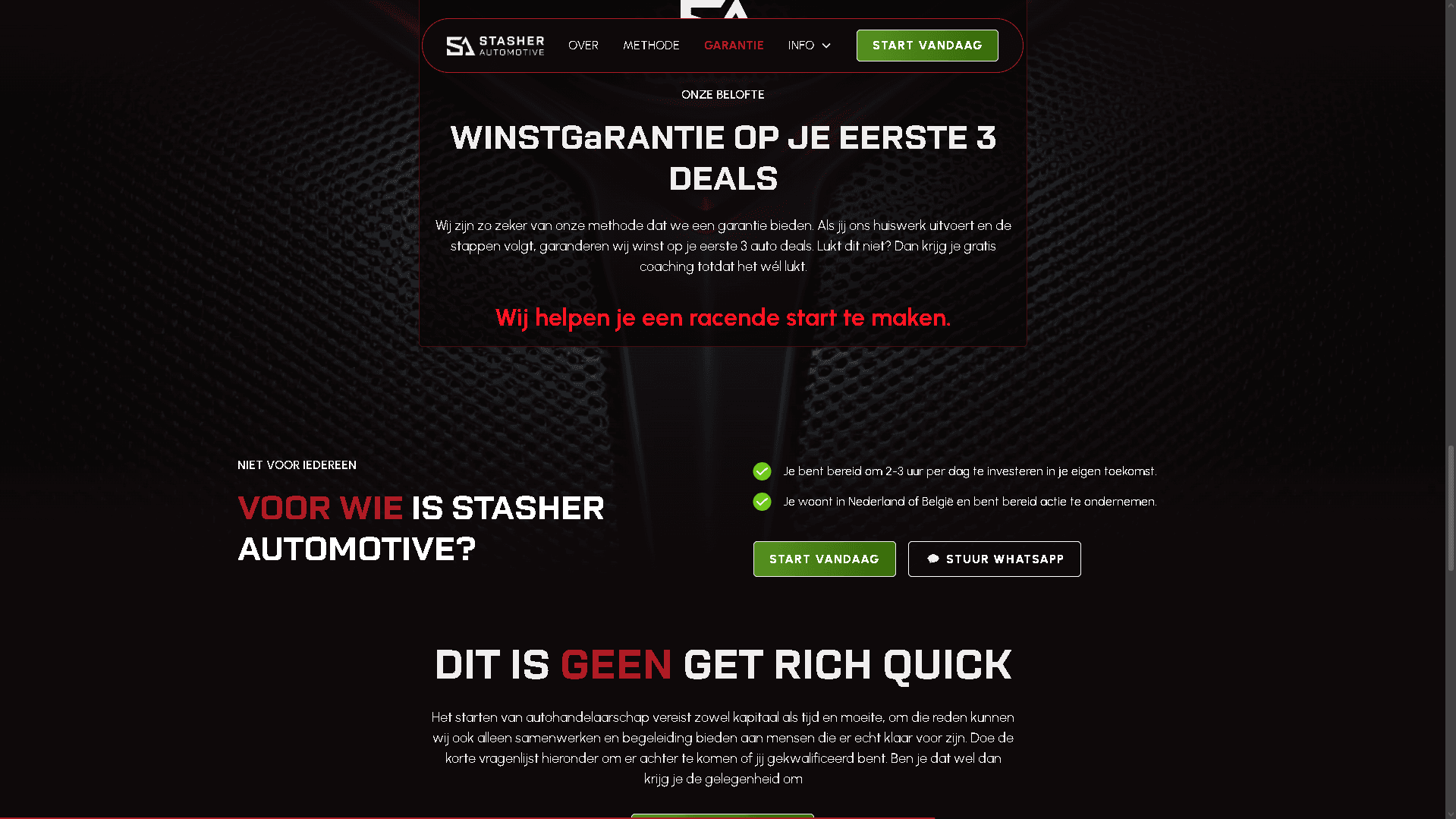 Stasher Automotive project screenshot 3