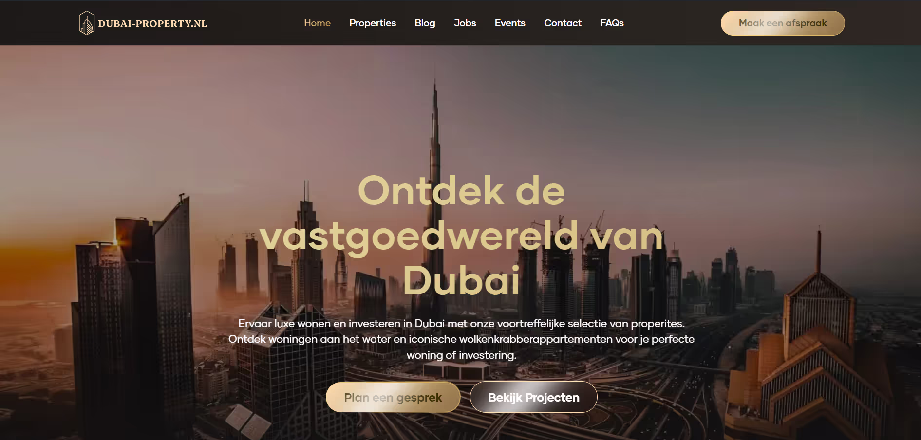 Dubai-Property website by Weblyfe