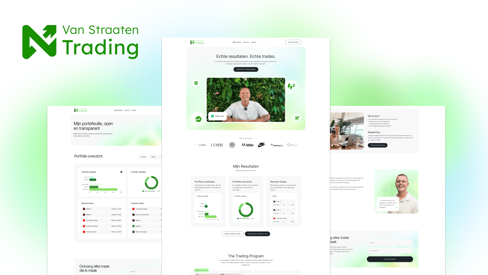 Van Straaten Trading website by Weblyfe