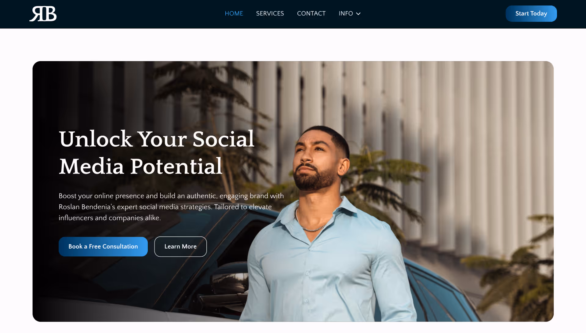 Roslan Bendenia website by Weblyfe