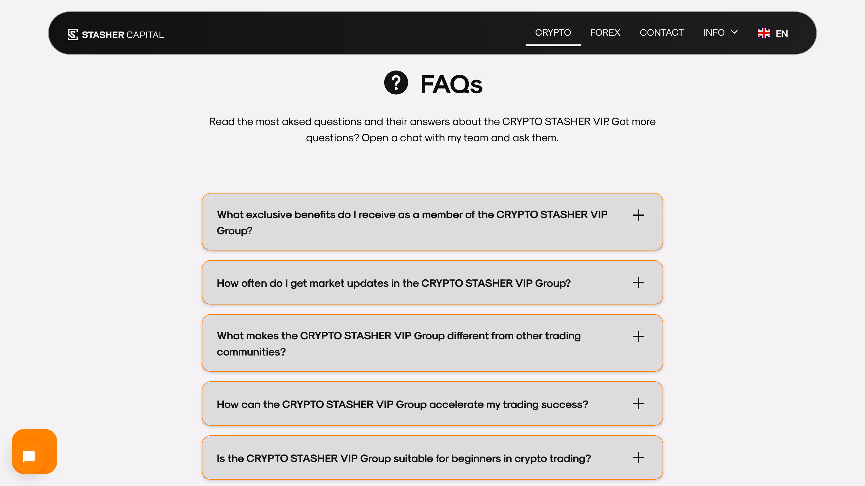 Stasher Capital project screenshot 4