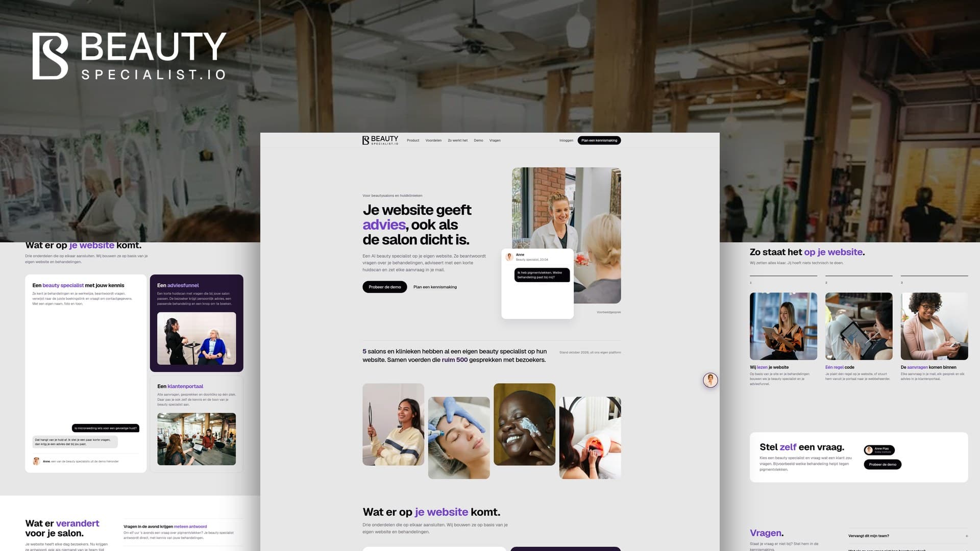 Beauty Specialist website by Weblyfe