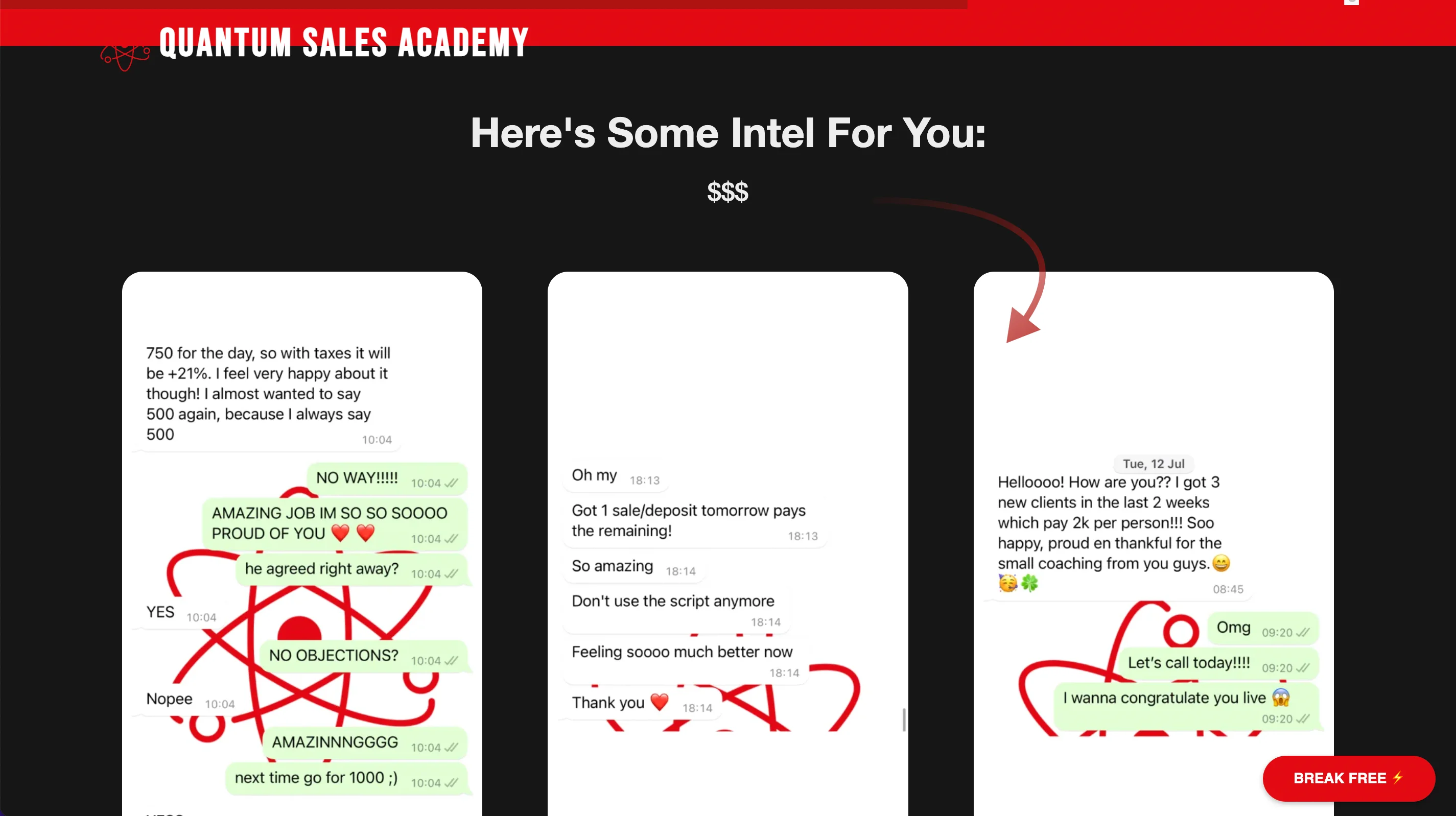 Quantum Sales Academy project screenshot 4