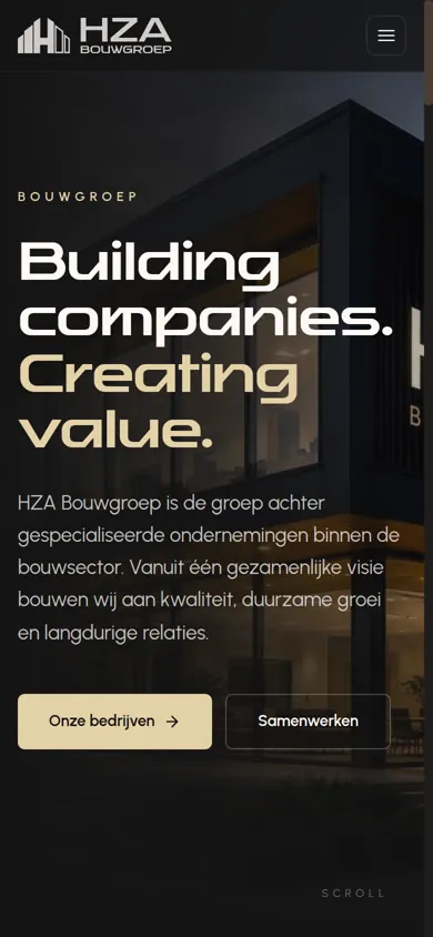 HZA Bouwgroep, mobile